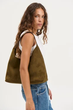 Clearance Kenny Suede Bag Olive Women Bags & Shoes