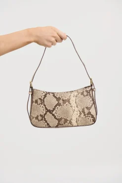 New Lilu Shoulder Bag Natural Snake Women Bags & Shoes