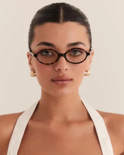 New The Yasmin Havana Tort / Blue Light Women Sunglasses